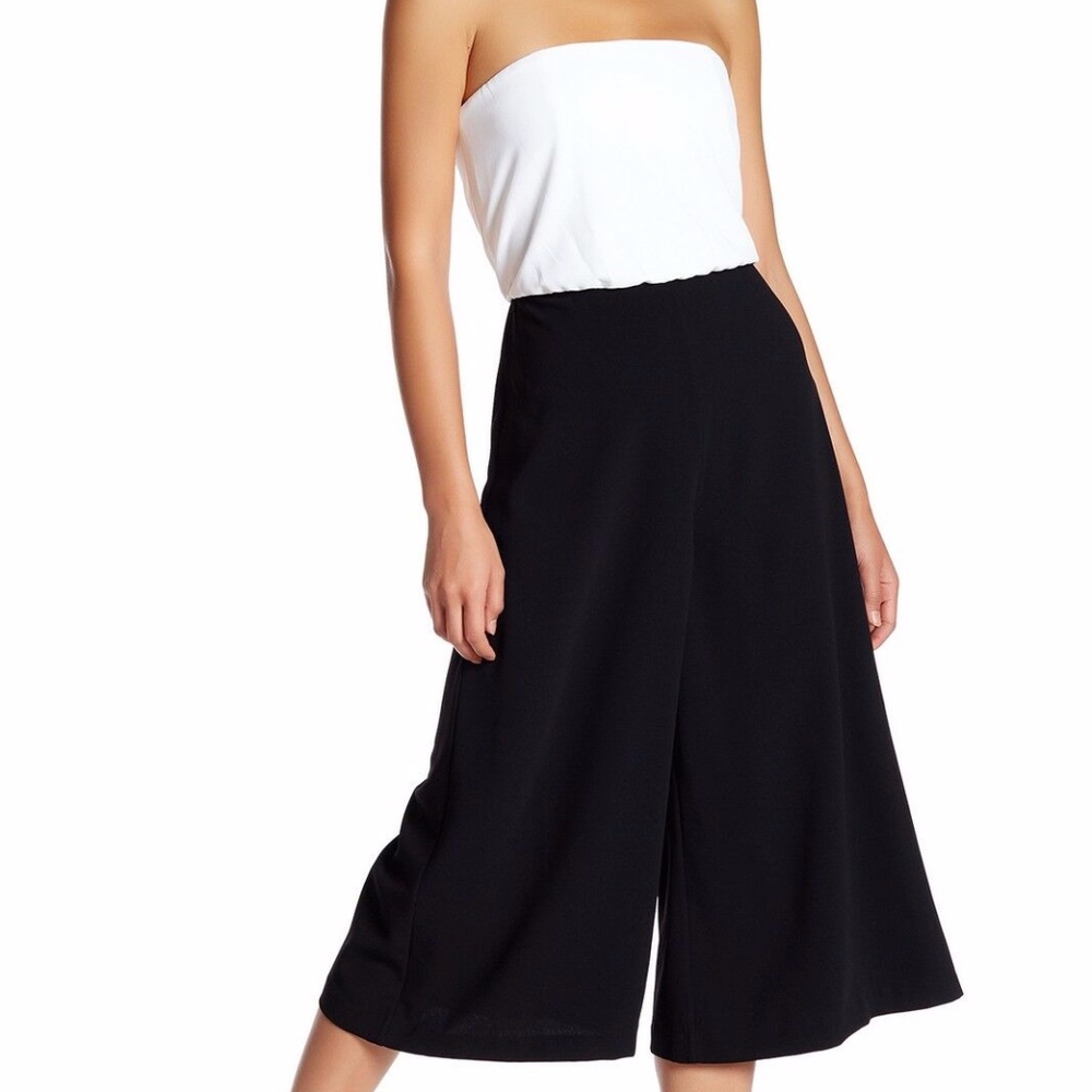 NWT $398 Alice + Olivia 'Lucie' Bustier Caucho Colorblock Jumpsuit in size 0!